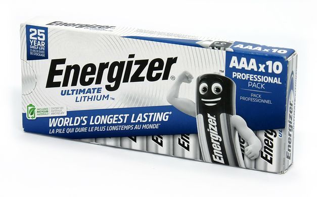 Батарейка Energizer Ultimate Lithium L92 AAA/LR03 BL 10шт ( L92 AAA10) [617956]