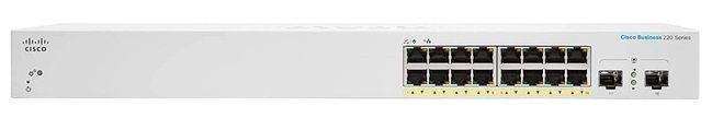 Комутатор Cisco CBS220 16хGE, PoE, 2x1G SFP, Smart (CBS220-16P-2G-EU) [105088]
