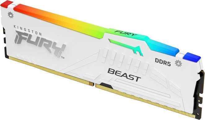 Пам'ять ПК Kingston DDR5 16GB 6000 FURY Beast EXPO Білий (KF560C30BWEA-16) [112657]