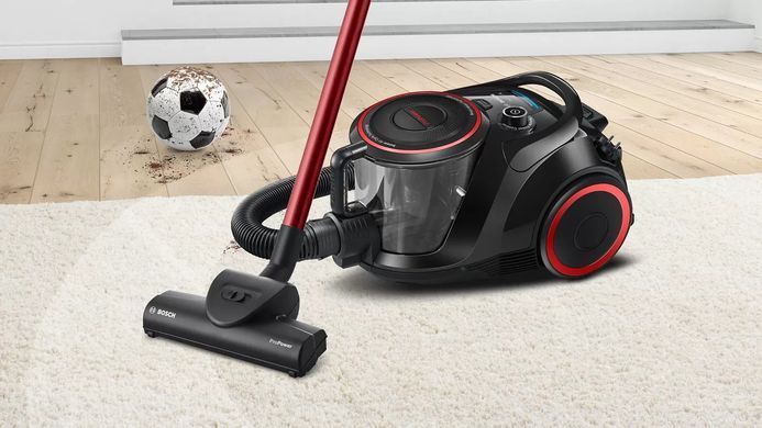 Пилосос Bosch контейнерний, 700Вт, конт пил -2.4л, НЕРА13, чорний (BGS41POW2) [15636]