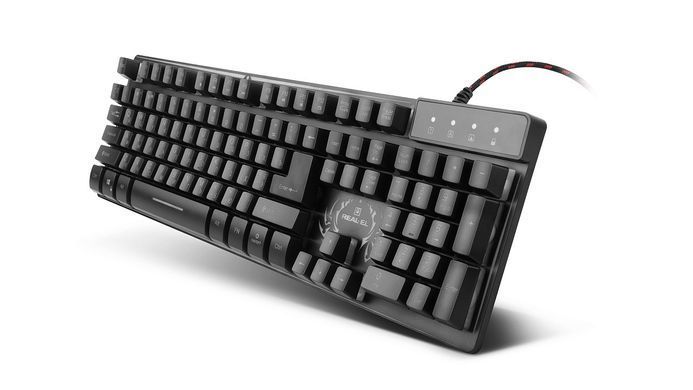 Клавіатура REAL-EL Comfort 7090 Backlit Black (EL123100031) [605942]