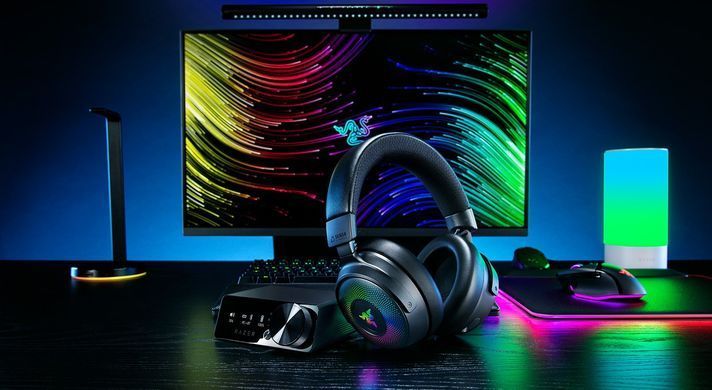 Гарнітура ігрова Razer Kraken V4 Pro, mini-jack/USB-A/BT/WL, RGB, чорний (RZ04-05160100-R3M1) [107490]