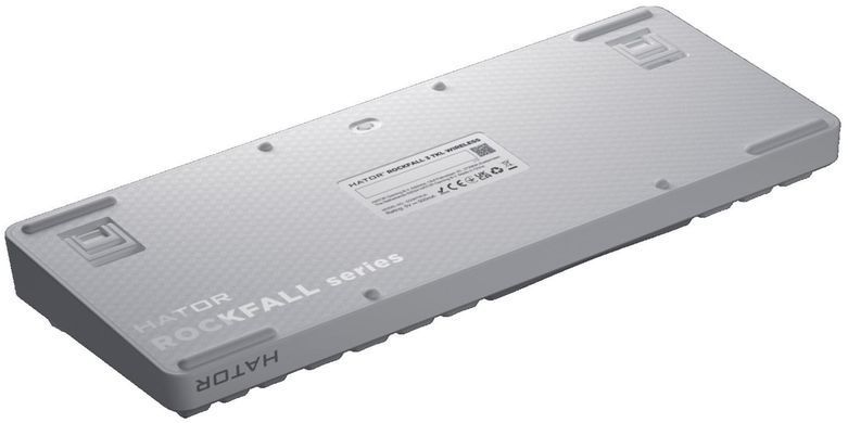Клавіатура бездротова Hator Rockfall 3 Mecha TKL Wireless Orange White (HTK851UA) [606075]