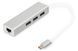 Концентратор DIGITUS USB-C - USB 3.0 3 Port Hub + Gigabit Ethernet (DA-70255) [108805], фото 1