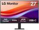 Монітор LG 27" VA HDMI, USB-C, Audio, VA, 100Hz, sRGB 99%, CURVED (27U421A-B) [113812], фото 1