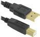 Кабель USB 2.0 AM-BM, 3.0 м, чорний, USB04-10PRO Defender (87431) [402313], фото 1
