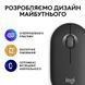 Миша бездротова Logitech Pebble Mouse 2 M350s Graphite (910-007015) [609385], фото 2