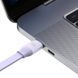 Кабель Baseus Bright Mirror 2 Series Retractable 3-in-1 Fast Charging Data Cable Type-C to M+L+C 100W 1.1m Purple (CAMJ010205) [802617], фото 4