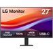 Монітор LG 27" VA HDMI, USB-C, Audio, VA, 100Hz, sRGB 99%, CURVED (27U421A-B) [113812], фото 2