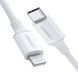 Кабель USB 2.0 Type-C M-Lightning M, 2 м, 3A, Nickel Plating ABS Shell Білий, US171 UGREEN (60749) [404198], фото 2