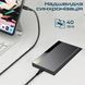 Кабель Promate PowerBolt240 USB Type-C - USB Type-C (M/M), 5 A, 240 W, 1 м, Black (powerbolt240-1m.black) [604302], фото 3