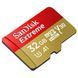 Карта пам'яті microSDHC (UHS-1 U3) SanDisk Extreme Action A1 32Gb class 10 V30 (R100MB/s, 667x) (adapter SD) (SDSQXAF-032G-GN6MA) [804425], фото 3