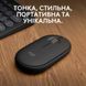 Миша бездротова Logitech Pebble Mouse 2 M350s Graphite (910-007015) [609385], фото 9