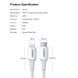 Кабель USB 2.0 Type-C M-Lightning M, 2 м, 3A, Nickel Plating ABS Shell Білий, US171 UGREEN (60749) [404198], фото 7
