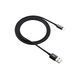 Кабель Canyon USB - Lightning (M/M), 8-pin, обплетення, 1 м, Black (CNE-CFI3B) [603693], фото 1