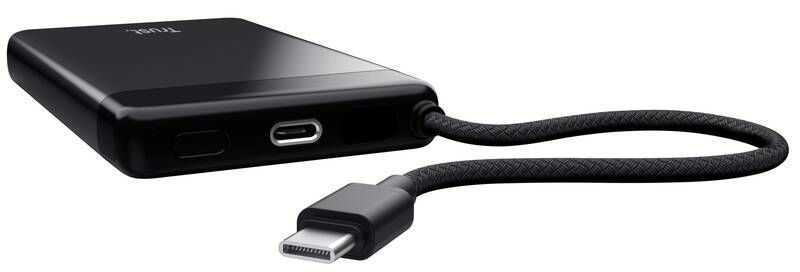 Акумулятор портативний літій-іонний power bank Trust Fiera, 10000мА&middot;год, 2хUSB-C, 20W, PD/QC 3.0, чорний (25880_TRUST) [113680]