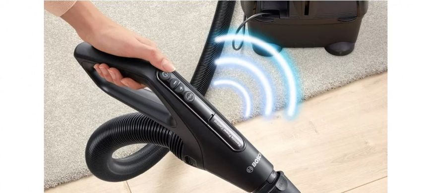 Пилосос Bosch контейнерний, 700Вт, конт пил -2.4л, НЕРА13, чорний (BGS41POW2) [15636]