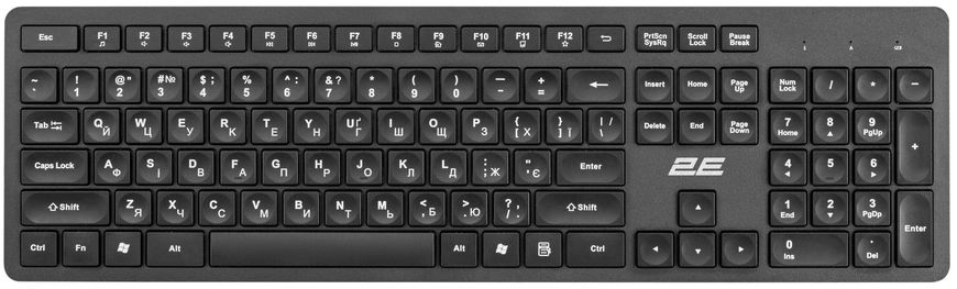 Клавіатура мембранна 2E KS260 106key (2E-KS260WB)