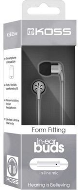 Навушники In-Ear Koss KEB25iW, 3.5 mini-jack, Mic Білий (189650.101) [107334]