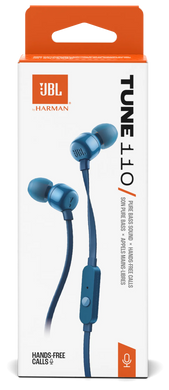 Гарнітура JBL TUNE 110 ECO Blue (JBLT110BLUE) [204297]