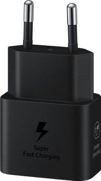 Зарядний пристрій мережевий Samsung 25Вт USB-С, чорний (EP-T2510NBEGEU) [110107]