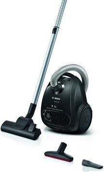 Пилосос Bosch мішковий, 600Вт, 3.5л, НЕРА, чорний (BGL2X106) [15637]