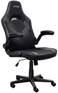 Крісло Trust GXT703 Riye, ПУ шкіра, Foldable Armrests, чорний (25128_TRUST) [106142]
