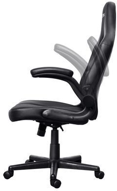 Крісло Trust GXT703 Riye, ПУ шкіра, Foldable Armrests, чорний (25128_TRUST) [106142]