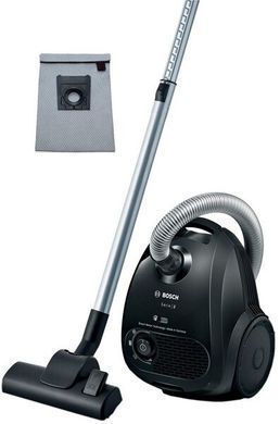 Пилосос Bosch мішковий, 600Вт, 3.5л, НЕРА, чорний (BGL2X106) [15637]