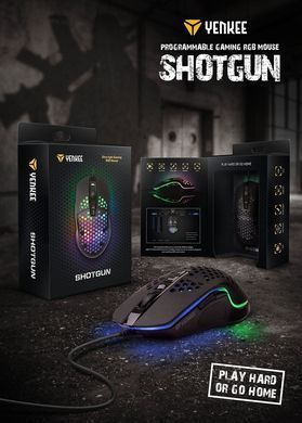 Миша комп'ютерна Yenkee YMS 3030BK SHOTGUN Gaming mouse USB (45015501) [202953]