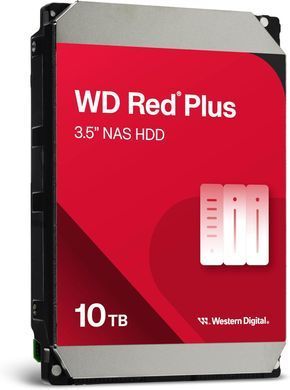 Жорсткий диск WD 10TB 3.5" 7200 512MB SATA Red Plus NAS (WD100EFGX) [109438]