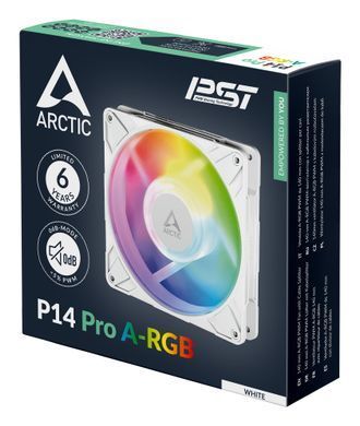 Корпусний вентилятор 140MM P14 PRO A-RGB WHT ARCTIC (ACFAN00318A) [502215]