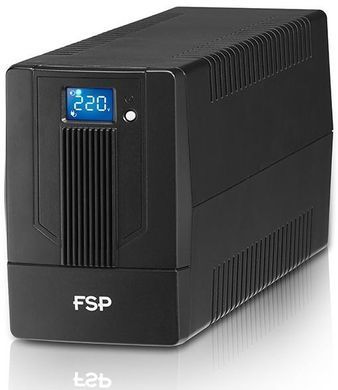 Джерело безперебійного живлення FSP iFP650, 650VA/360W, LCD, USB, 2xSchuko (PPF3602800) [102925]