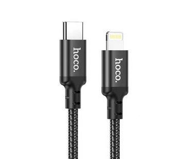 Кабель HOCO X14 Type-C to iP 3A, 20W, 2m, nylon, aluminum connectors, Black (6931474752208) [802572]