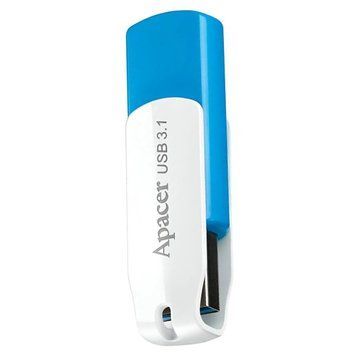 Флеш-накопичувач USB3.2 128GB Apacer AH357 Blue/White (AP128GAH357U-1) [617564]