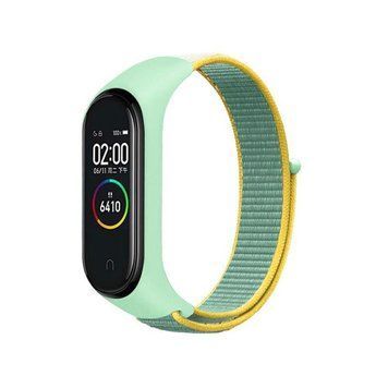 Ремінець BeCover Nylon Style для Xiaomi Mi Smart Band 7 Green-Yellow (707660) [604801]