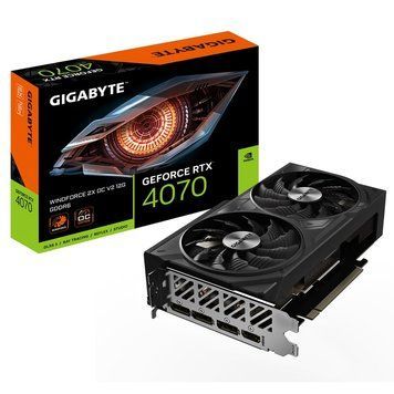 Відеокарта GF RTX 4070 12GB GDDR6 WindForce 2X OC V2 Gigabyte (GV-N4070WF2OCV2-12GD) [613429]