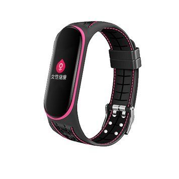 Ремінець BeCover у вигляді решітки для Xiaomi Mi Smart Band 5/Mi Smart Band 6/Mi Smart Band 7 рожевий (705163) [604604]