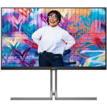 Монітор TFT 31.5" AOC, Nano IPS, UHD, 2xHDMI, DP, USB-C, RJ-45, USB-hub, HAS, Pivot, кол.,чорно-сріб (U32U3CV) [400544]