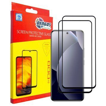 Захисне скло Dengos для Xiaomi Redmi Note 15 Pro 4G Black Full Glue 2 шт. (DG-TG2P-100) [619725]
