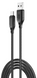 Кабель XO NB235 Zebra Series Braided USB-A to Type-C - 1m (Black) (NB235_C_Black) [202488], фото 1