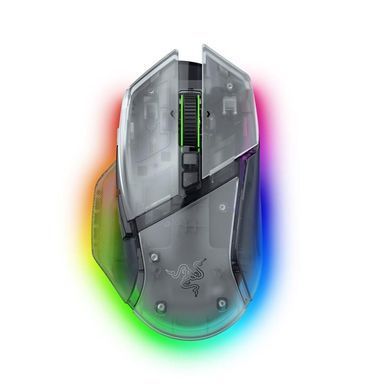 Миша Razer Basilisk V3 Pro 35K, RGB, USB-A/WL/BT, Phantom White Ed. (RZ01-05240400-R3G1) [113995]