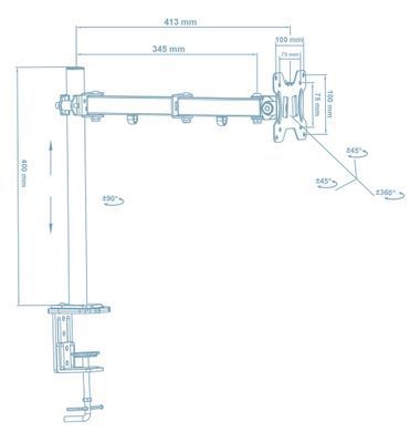 Кронштейн Walfix (для монітора) (DM-300B) [610481]