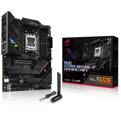 Материнcька плата ASUS ROG STRIX B650E-F GAMING WIFI sAM5 B650 4xDDR5 M.2 HDMI DP Wi-Fi BT ATX (90MB1BQ0-M0EAY0) [109098]