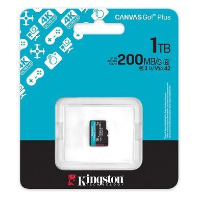 Карта пам'яті microSDXC (UHS-1 U3) Kingston Canvas Go! Plus 1Tb class 10 A2 V30 (R200MB/s, W-160MB/s) (SDCG4/1TBSP) [802877]