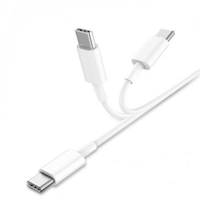 Кабель SkyDolphin S57T USB Type-C - USB Type-C (M/M), PD 18W, 1 м, White (USB-000546) [603884]