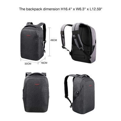 Рюкзак Tigernu 16" Grey (T-B3237U) [800065]