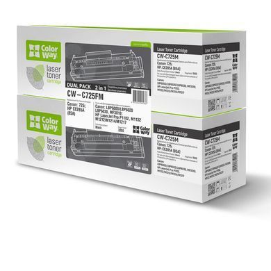 Картридж ColorWay (ColorWay-C725FM) Canon LBP-6000/6020/MF3010 Black (CE285A/Canon 725) Dual Pack (CW-C725FM) [617468]