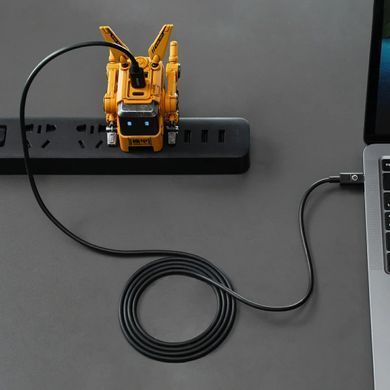 Кабель USB-C > USB-C заряджання/синхронізації GravaStar 1.5м, Type-C, 100w, чорний (GRAVASTARTC_BLK) [108582]