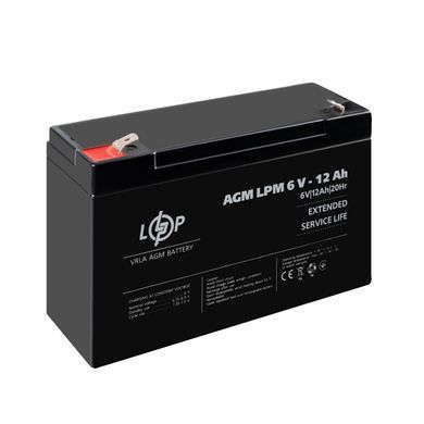 Акумулятор AGM LPM 6V - 12 Ah (LP4159) [900207]